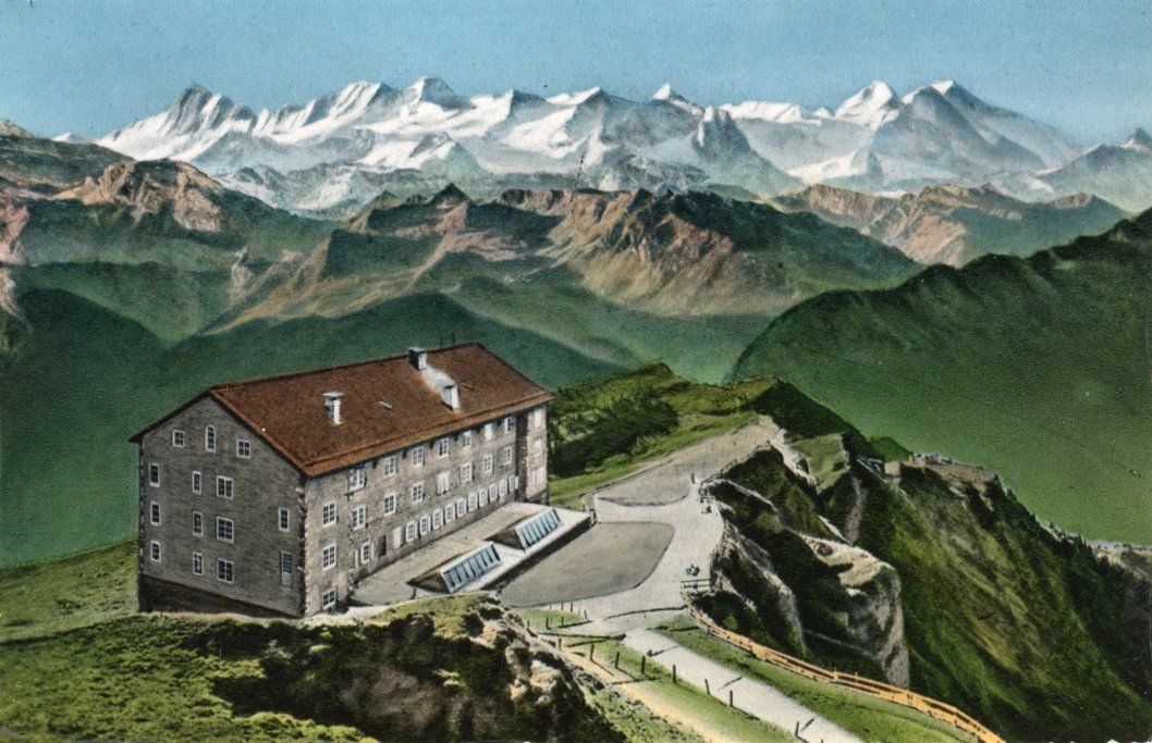 Cartoline postali: Rigi-Kulm   SZ  und die Berner Alpen – Usato da Brig venduto da Valcards54