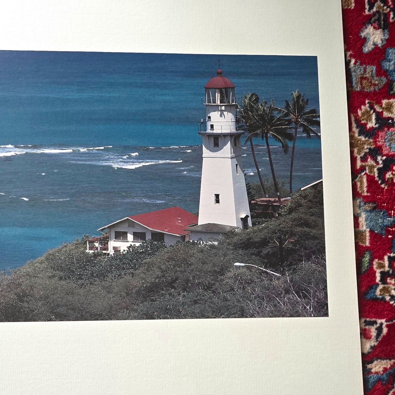 Grafiken & Lithographien: Edle Offset-Lithografie "Diamant Head Lighthouse, Hawai" – Gebraucht aus Reinach BL von Pendling 2