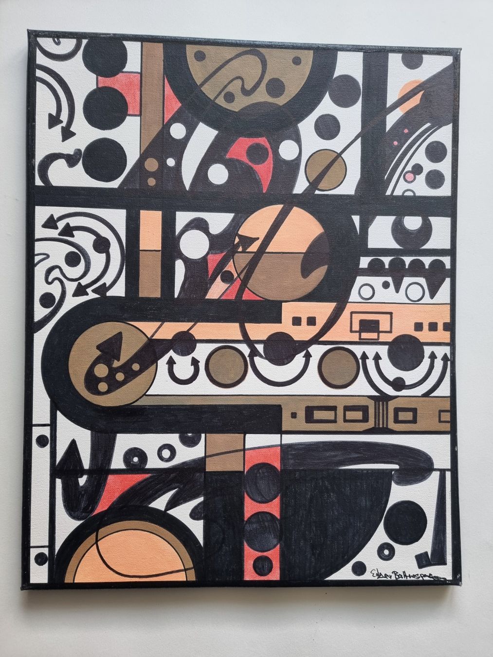 Dipinti: EDAR BALTENSPERGER ORIGINAL ACRYL SINIERT AUF LEINWAND – Usato da Gersau venduto da grafik-kunst