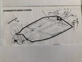 VW Käfer Teile ------- Chassis Dichtungskit