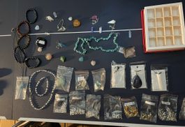 Mineralien Schmuck Sammlung 