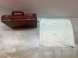 Bally-Aktentasche aus braunem Leder mit Staubbeutel
