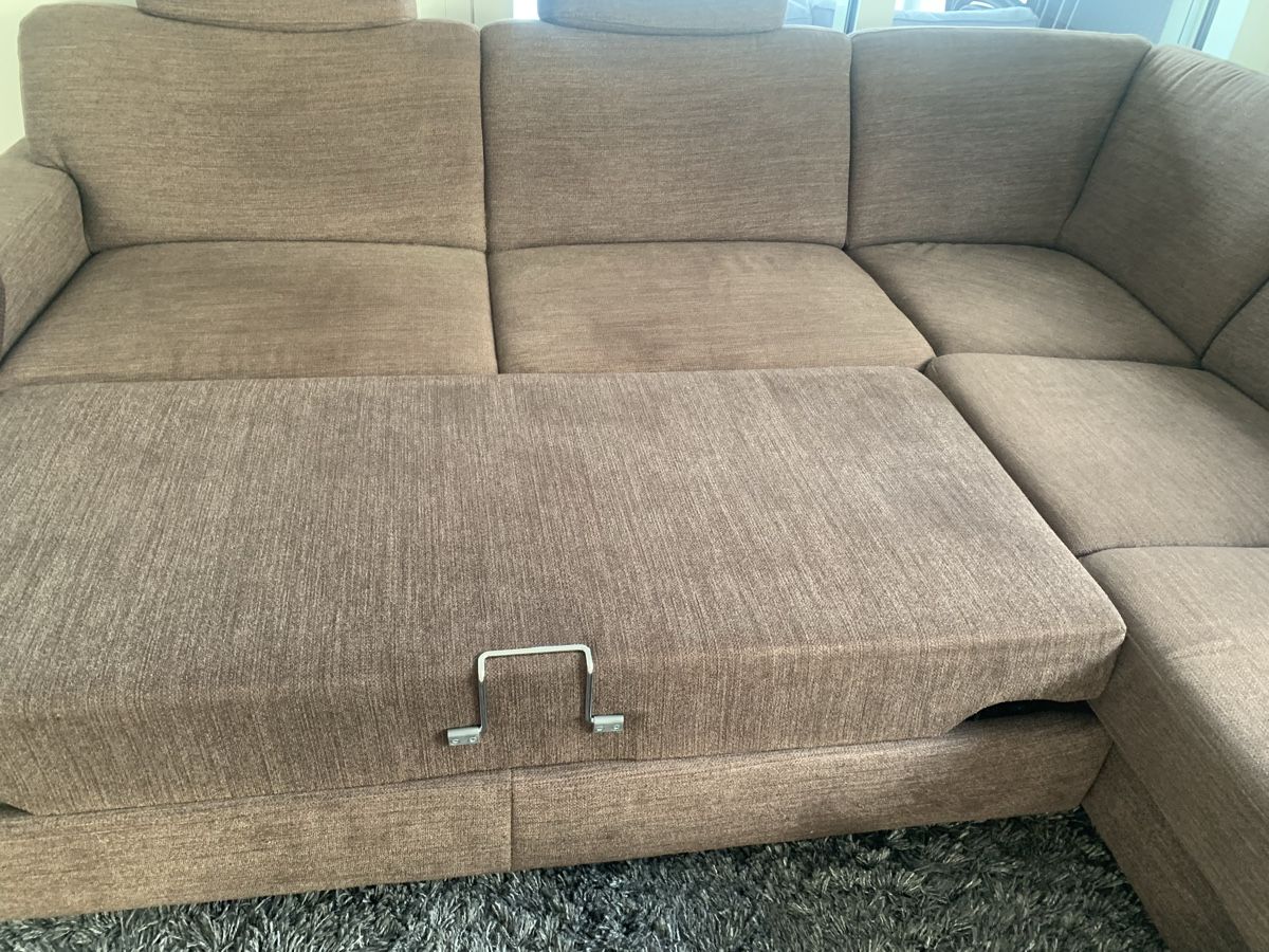 Divani: Ecksofa braun mit Schlaffunktion (Siehe Fotos) – Usato da Immensee venduto da vgitter 9