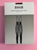 Wolford Netz-Body Monogram Flower Net Tights Leggings, Gr. S