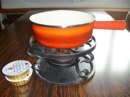 Fondue-Set Fondue Pfanne (Induktionstauglich) Rechaud
