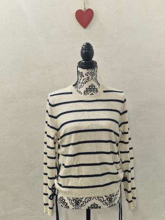 FTC cashmir Pullover gestreift mit Schnürung S/M top Zustand