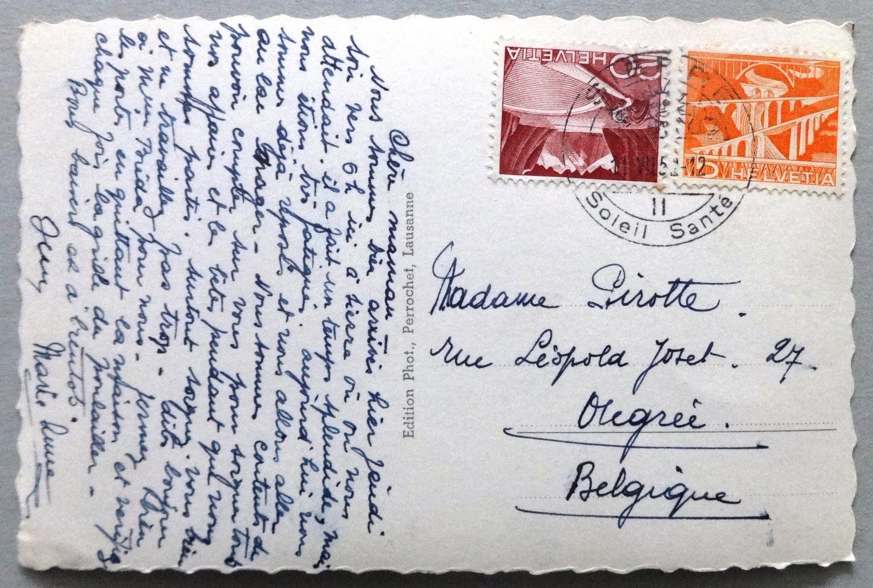 Cartoline postali: Sierre, vue générale – Usato da Fétigny venduto da Billy2miny 1