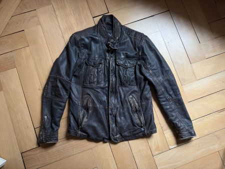 M.O.D. - Lederjacke dunkelbraun L