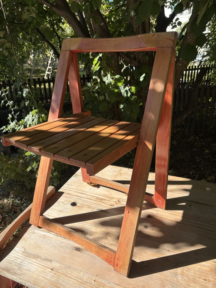 Sedie: 2 Klappstühle aus Holz – Usato da Derendingen venduto da giraffe12 1