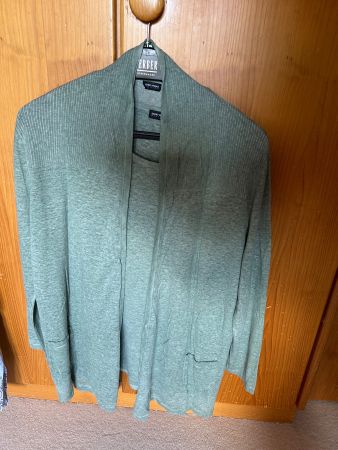 Top & offenes Jäckli, Gerry Weber, Leinen, grün, 46/48