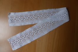 Alte St. Galler Spitzen, weiss - Restenpreis für 70 cm