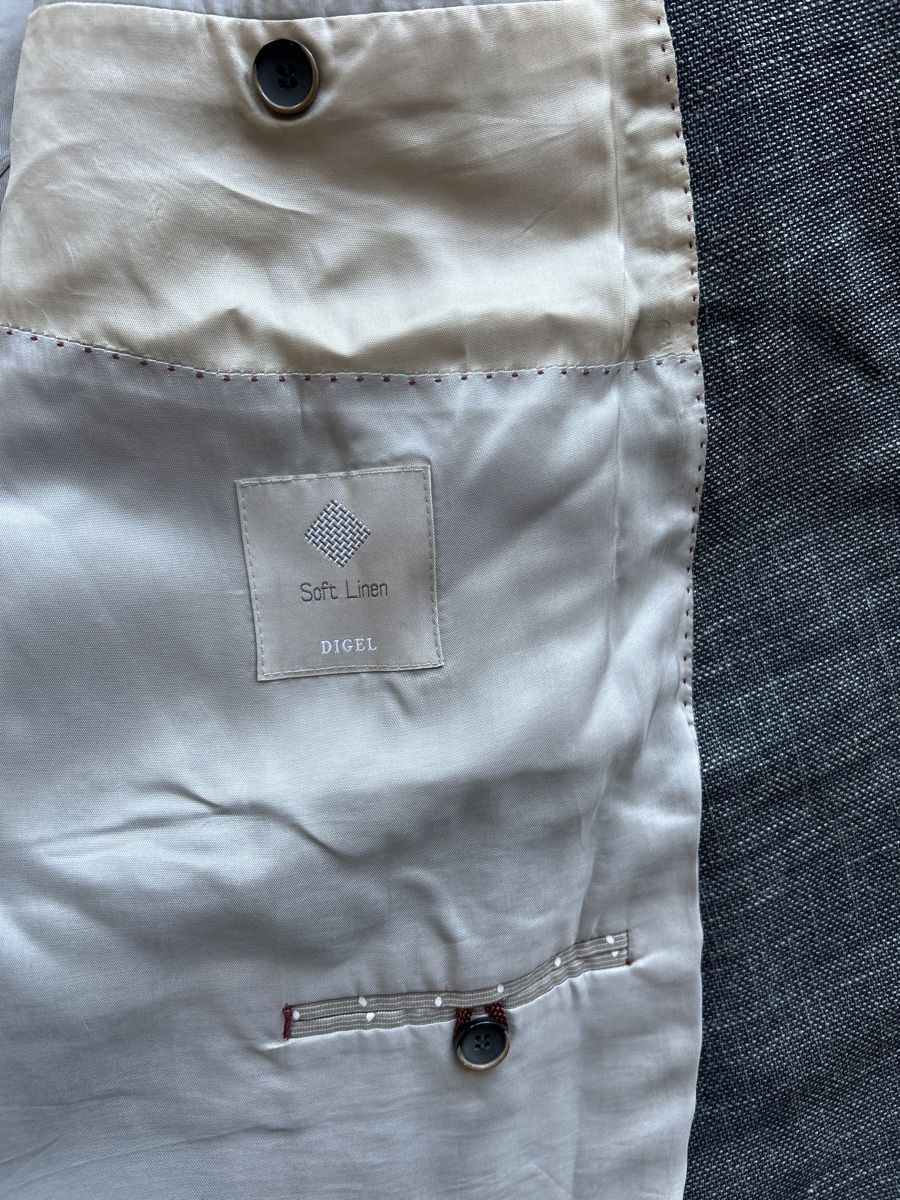Jacken: Blazer Digel grise, taille 62, Soft Linen / Acheté CHF 247.- – Neu (gemäss Beschreibung) aus La Brévine von Pascal_79 1