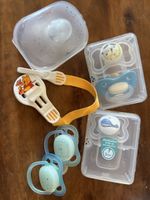 Schnuller Set mit Boxen und Schnullerkette gebraucht