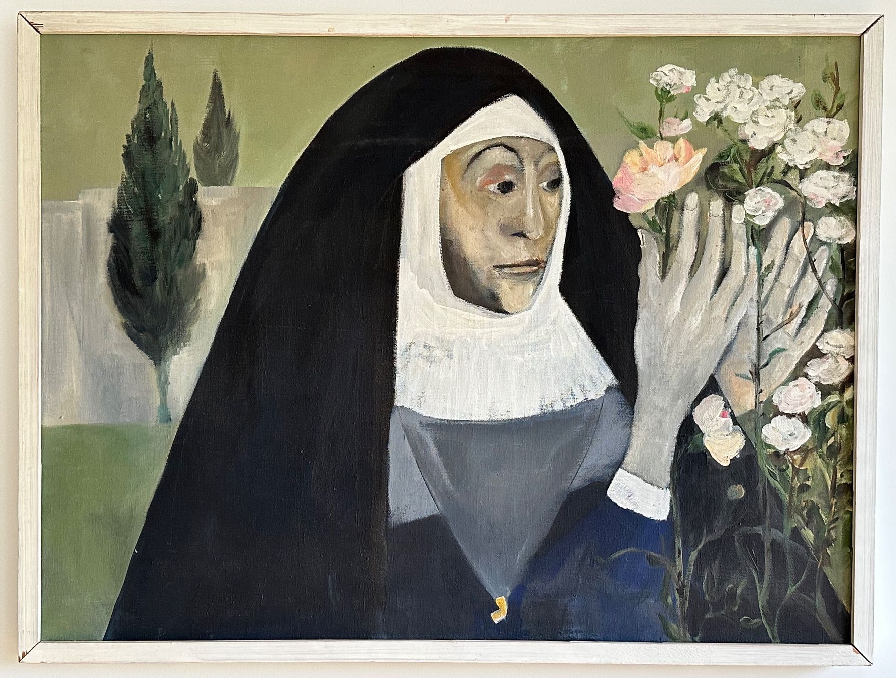 Gemälde: Lena Ulbricht-Zirn Originalgemälde Nonne – Gebraucht aus Frauenfeld von Jalwin