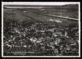 AK Widnau, Fliegeraufnahme, Blick zum Bodensee