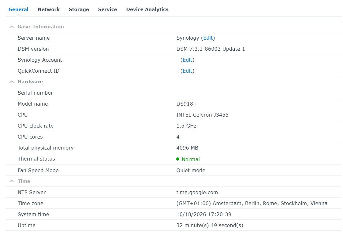 Synology Server: Synology DS918+ inkl. Netzteil – Usato da Unterlunkhofen venduto da Sonea4 4