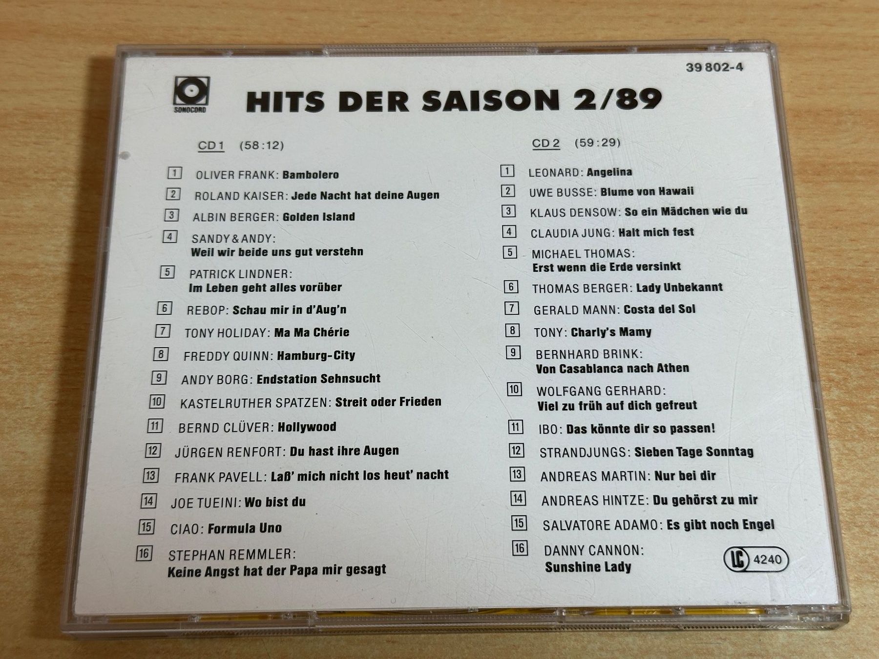 CDs: K1 Hits Der Saison 2/89 - 2 CD – D'occasion à Rikon im Tösstal par Alpenmutz 1