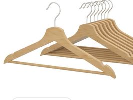 Holz Kleiderbügel Naturlack von Ikea, 8 Stück