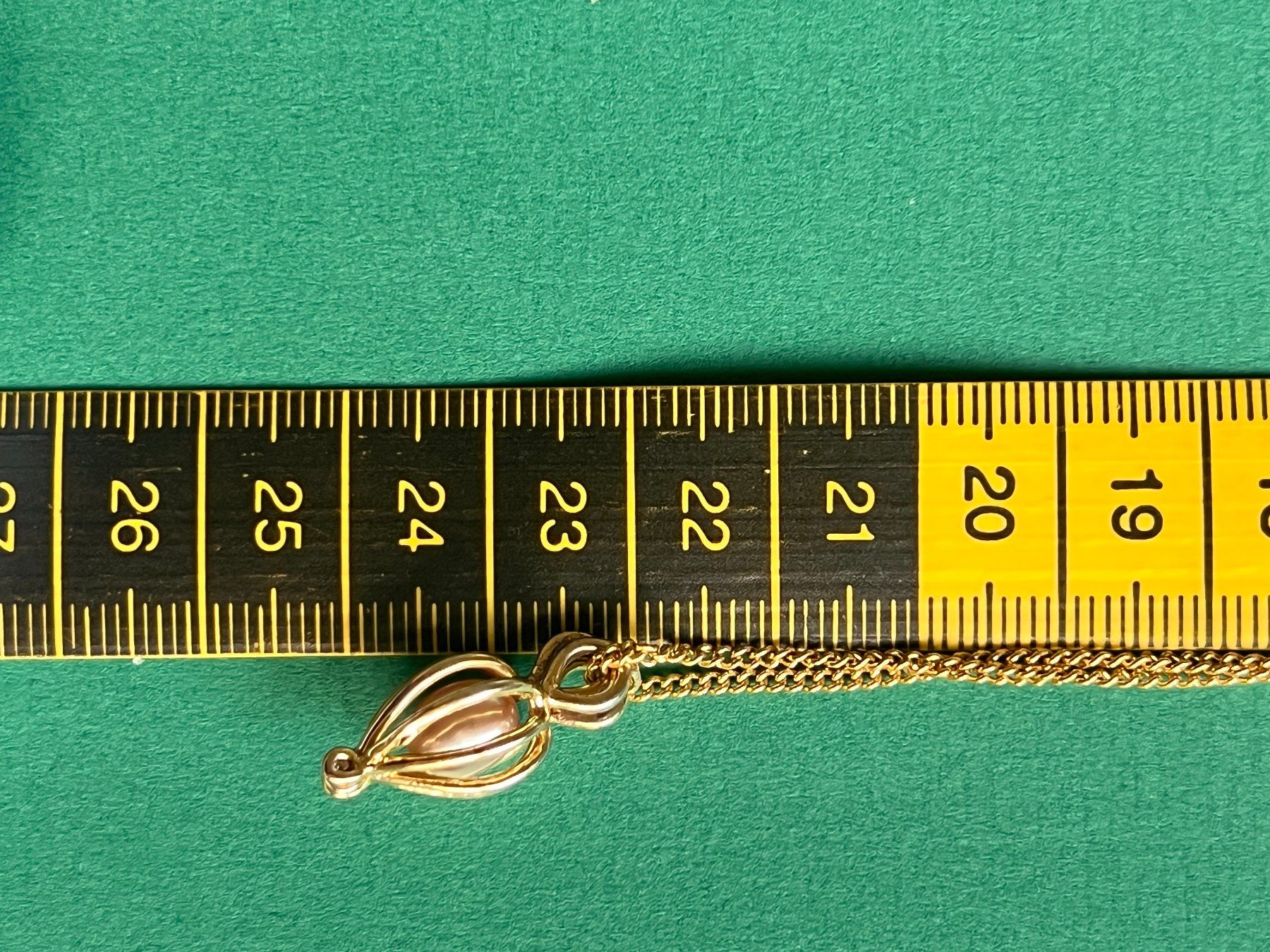 Ketten: Goldkette mit Perlenanhänger, Vintage, elegant – Gebraucht aus Laufen von Futuremarket 8