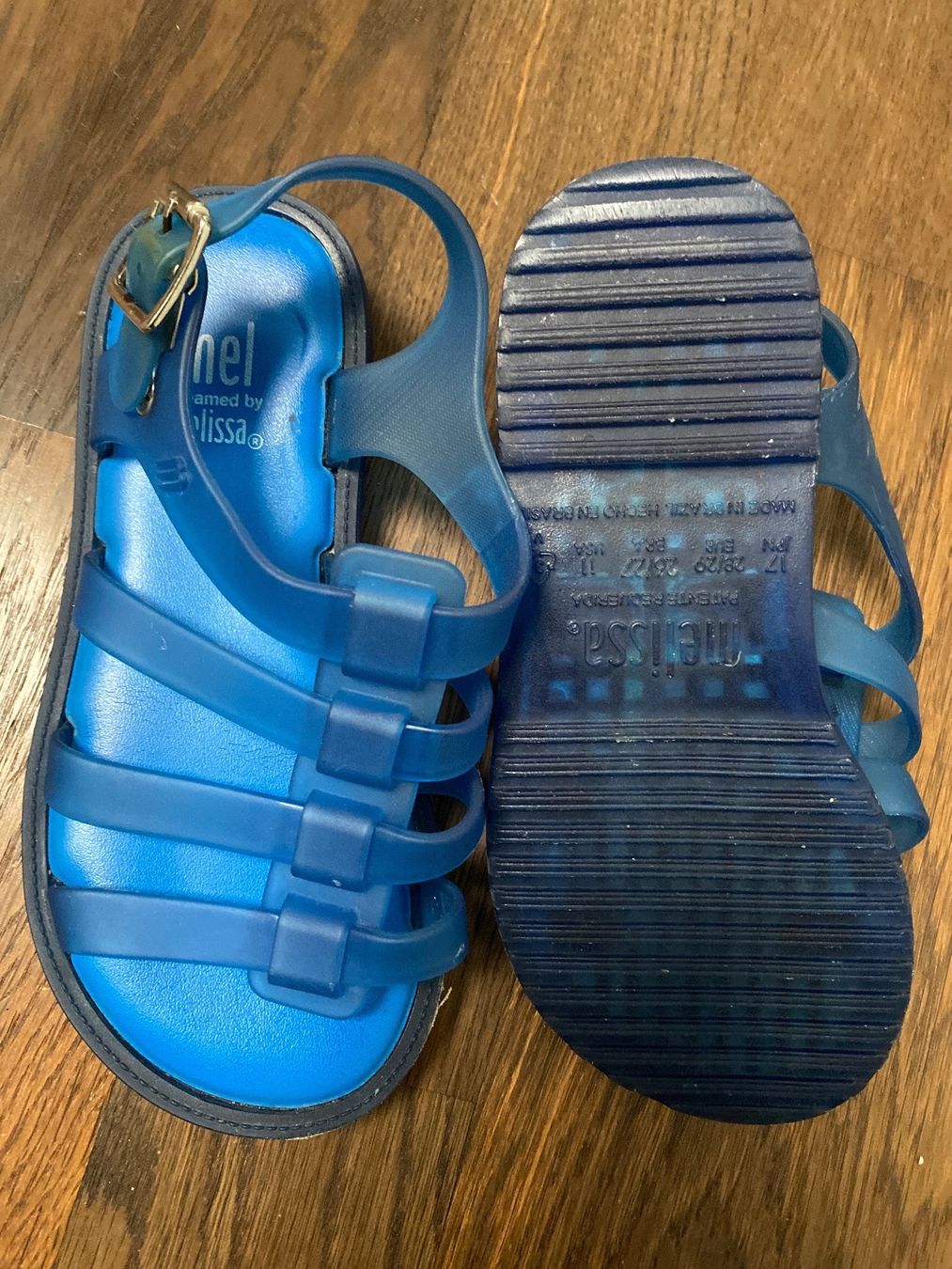 Scarpe per ragazzi: Melissa Bade/Strandsandalen, Gr.28/29, blau – Usato da Adliswil venduto da mun_k9pf 1
