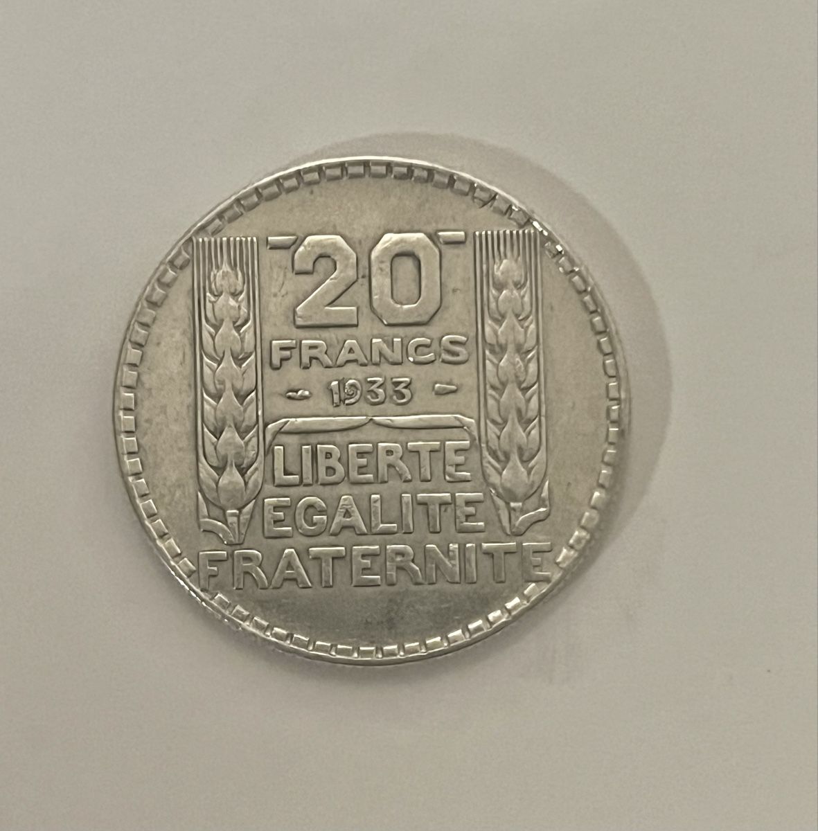 Tutti le monete: Frankreich 20 Francs 1933 Silber – Usato da Chavornay venduto da MD_77 1