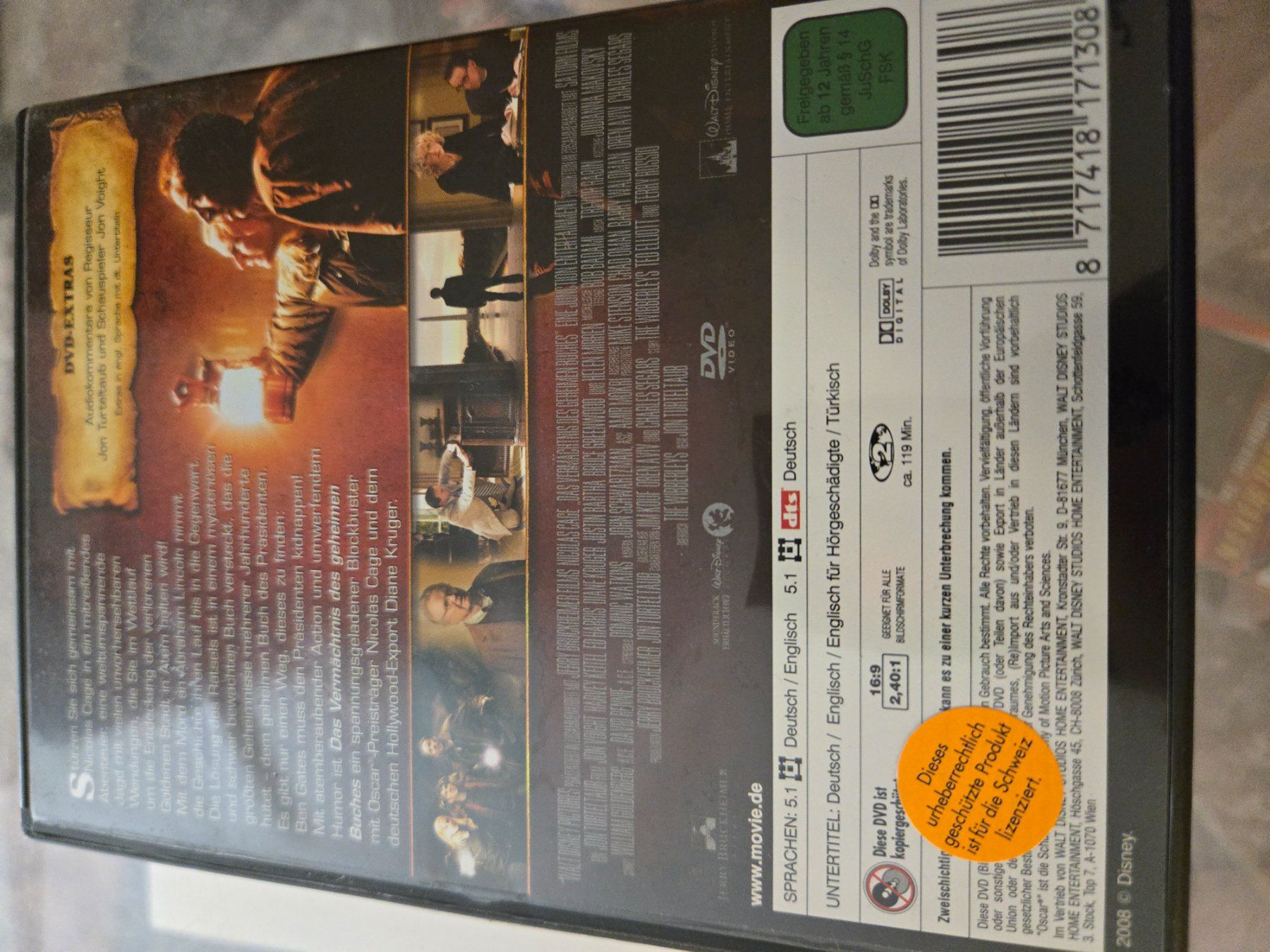 Tutti i DVDs: National Treasure 2 DVD – Usato da Bussigny venduto da Kfdlt 1