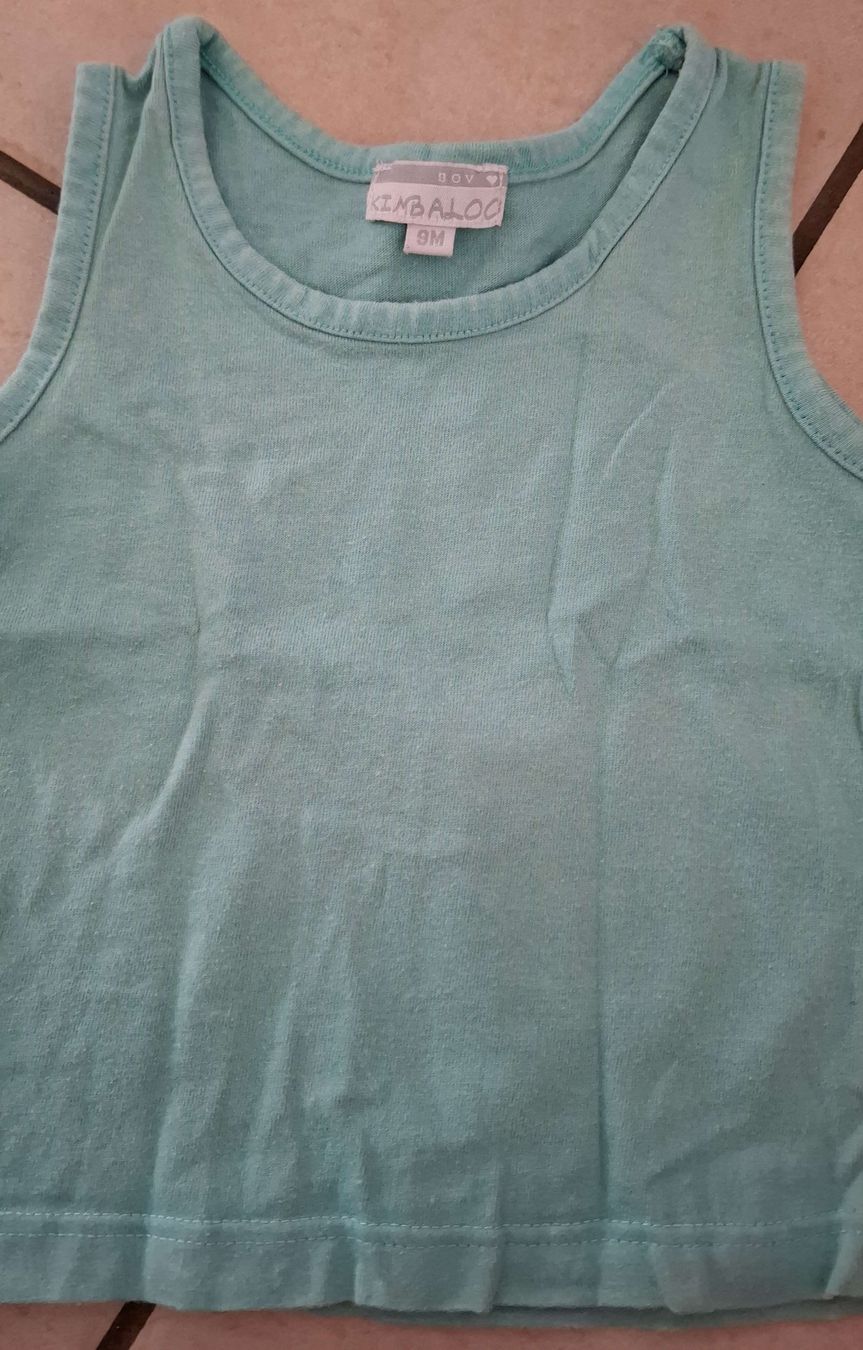 Hemden, Tops & T-Shirts: Débardeur turquoise kimbaloo 9M – Gebraucht aus Les bois von Steph-tigrou