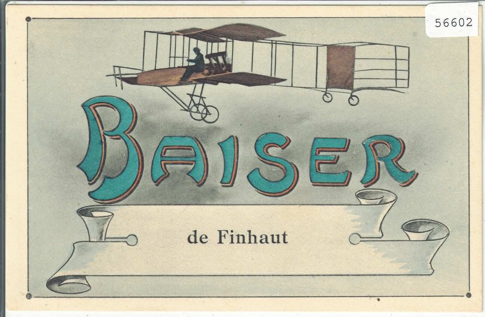 Ansichtskarten: Baiser de Finhaut - Flugzeug air plan – Gebraucht aus Ettingen von Kartenplanet