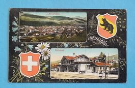 Langnau (BE) - Bahnhof - Dorfansicht - 1912