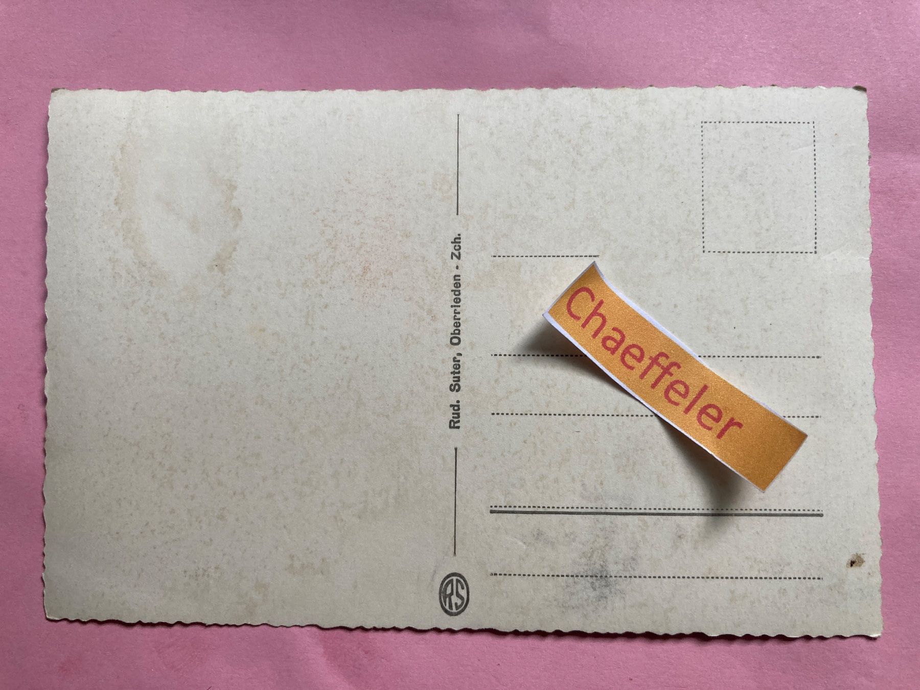 Cartoline postali: 885 Gotthard-Hospiz – Usato da Zürich venduto da Chaeffeler 1
