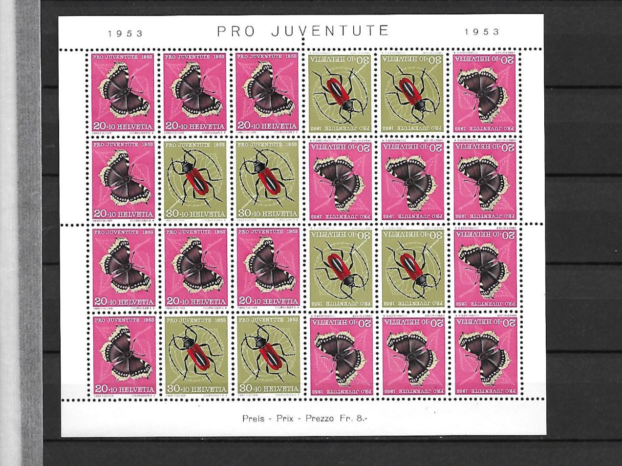 Tutti i francobolli: PJ KLB 1953 ** Kat: CHF 550.- – Nuovo (secondo la descrizione) da Basel venduto da Ilp