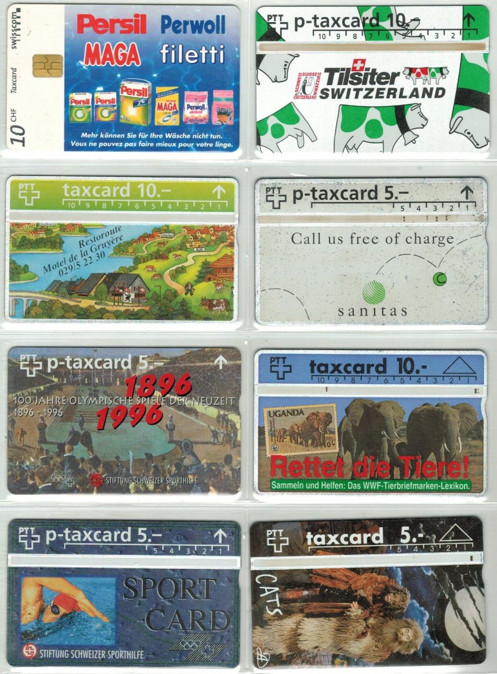 Cartes de téléphone: 8 Taxcards – D'occasion à Zürich par Tolima194