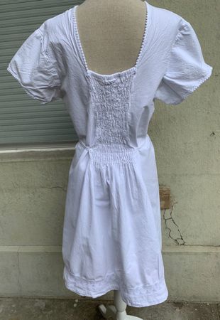 Superbe robe classique LA COTONIÈRE blanc100%coton t.6 XL