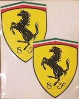 Ferrari Sticker Aufkleber Duo-Set 7.2x5.5cm (Art. 506)