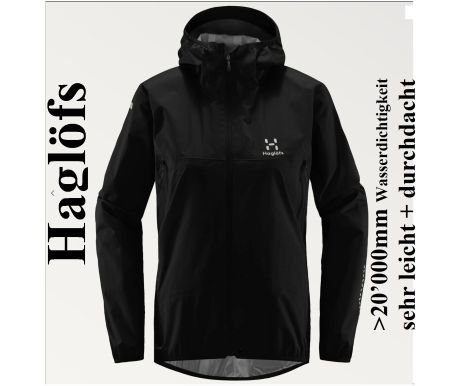 NEU Haglöfs Regenjacke Sportjacke Wanderjacke Übergangsjacke