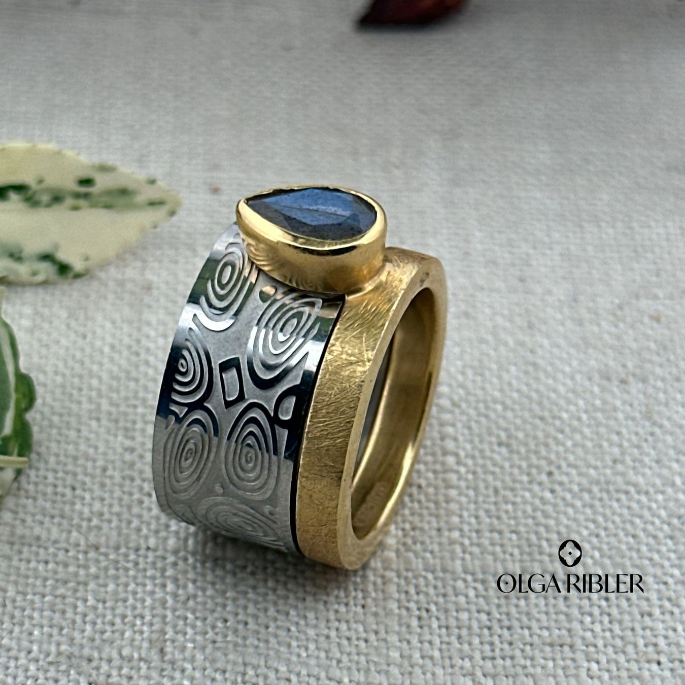 Olga Ribler Ringe: Ring Set 2 Ringe mit Labradorite Grösse 60 – Neu (gemäss Beschreibung) aus Luzern von Schmuckoutlet 6