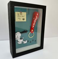 KeC: Snoopy “Bin dann mal weg”, 3D Bild, signiert, UNIKAT