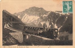Standseilbahn Funiculaire Gestell Chemin Rochers Naye