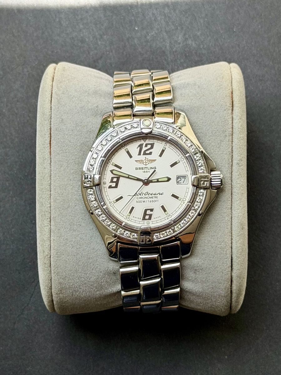 Breitling Orologi: Breitling Colt Oceane mit Brillanten Quarz Fullset – Usato da Winterthur venduto da YSCHU 1