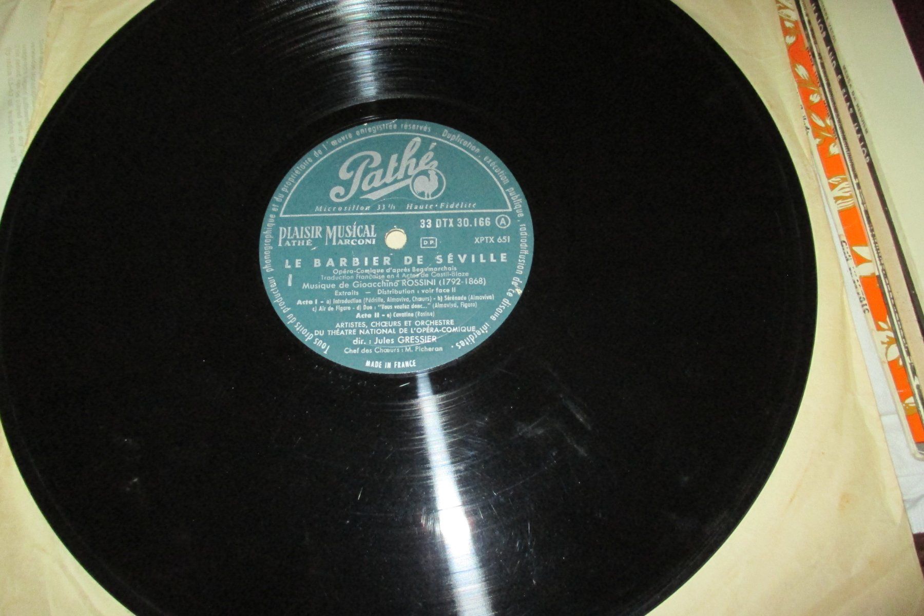Dischi in vinile: Schellak Le Barbier De Seville – Usato da Zürich venduto da burgi9 2