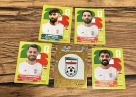 Panini WM 2026 Sticker Iran (4 Sticker + 1 Emblem)