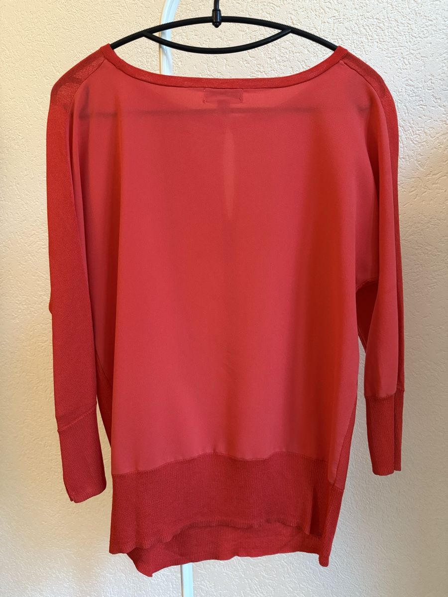 Calvin Klein Maglioni & Felpe: Pull rouge léger Calvin Klein, t.34/XS – Usato da Tavannes venduto da Thriftshop 1