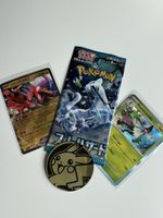 Pokemon Karten Set - 1 Booster 1 Ex Karte 1 Holokarte 1 Coin