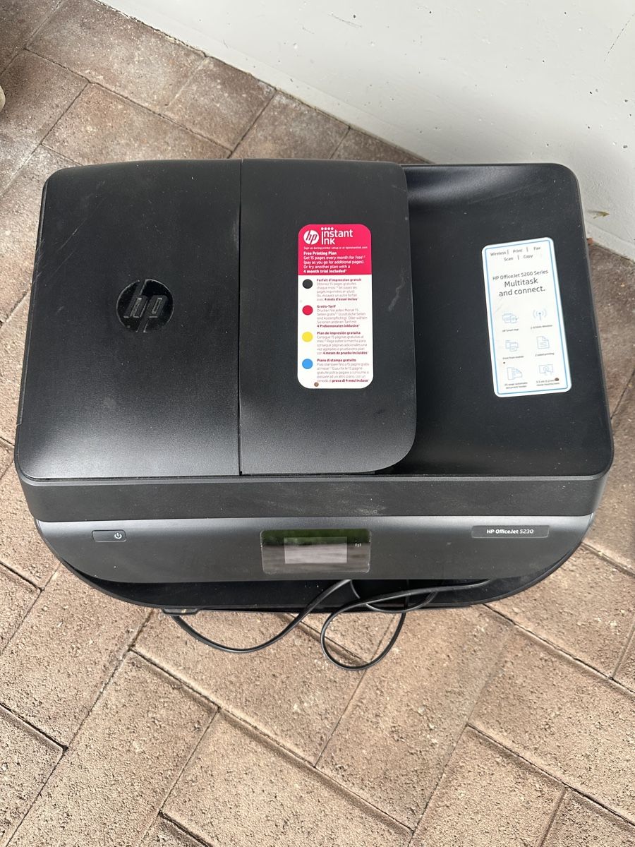 Hewlett Packard Drucker: HP OfficeJet 5230 All-in-One Drucker – Neu (gemäss Beschreibung) aus Embrach von cen_65bx 1