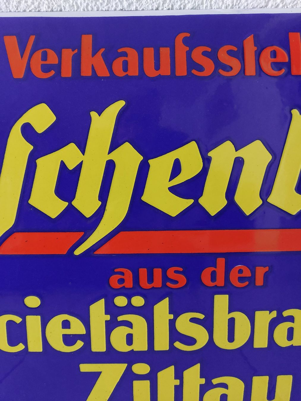 Feldschlösschen Insegne: Emailschild Flaschenbier plaque émaillée – Usato da Schenkon venduto da Elbarto007 4