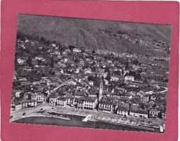 Ascona Piazza Luftaufnahme 1954