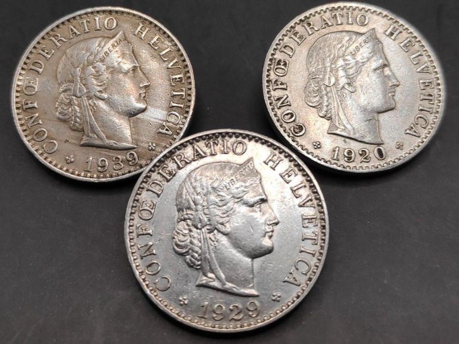 Tutti le monete: 1920 / 1929 / 1939 - 20 Rp. – Usato da Sirnach venduto da Trekk64