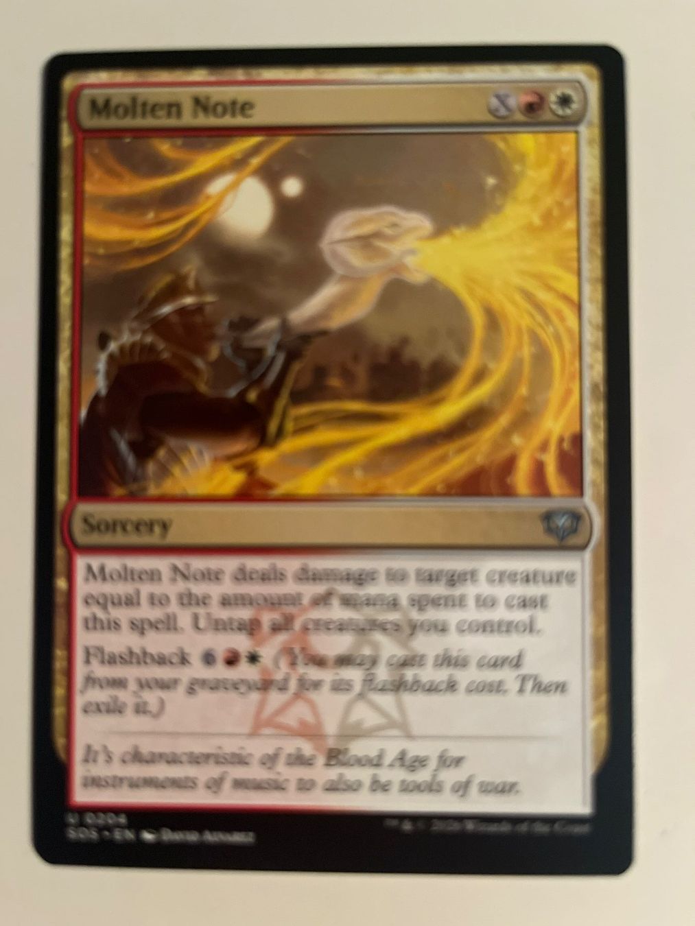 Magic The Gathering Cartes à collectionner: 1 x Molten Note - Magic: The Gathering - MtG – D'occasion à Kriens par Shadi1980