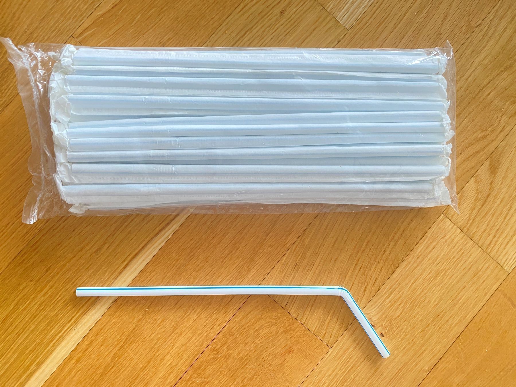 Cucine complete: 1 Packung Gebogene Einweg-Trinkhalme – Usato da Zuchwil venduto da HDsolution 3