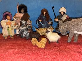 Wunderschöne Krippenfiguren, handgemacht